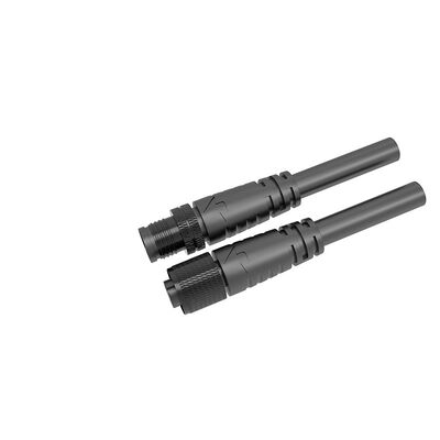 M10 IP68 Waterdichte Mannelijke en Vrouwelijke Connector met PA66 Nylon Materiaal voor 60V LED Kabel